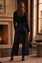 Load image into Gallery viewer, High Rise Twill Wide-Leg Pants : BORDEAUX WINE / L