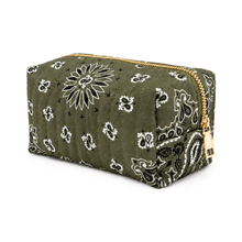 Load image into Gallery viewer, Ellison+Young Bandana Cosmetic Case, Everyday Travel Pouch: Classic Red