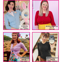 Load image into Gallery viewer, Women's 3/4 Sleeve Crewneck Knit Cardigan Sweater CO079M: PEACH BEIGE / S
