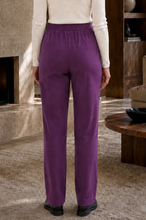 Load image into Gallery viewer, High Rise Twill Tailored Pants: BLACK NOIR / L
