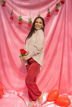 Load image into Gallery viewer, Kathryn Classic Button-Up, Red Stripes: Red / S
