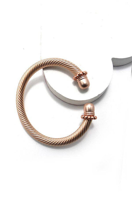 rose gold cable bracelet