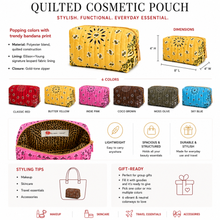 Load image into Gallery viewer, Ellison+Young Bandana Cosmetic Case, Everyday Travel Pouch: Classic Red

