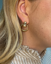 Load image into Gallery viewer, Gia Crystal Cut Door Knocker Earrings
