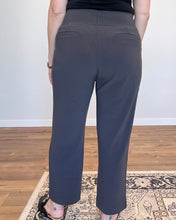 Load image into Gallery viewer, back of ash gray pull on dress pants
